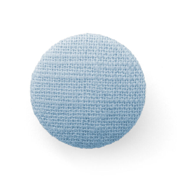 Bezogener Knopf, Leinen Medium 1 - hellblau, image number 1