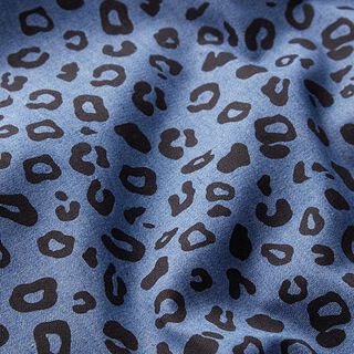 Chambray Leomuster – jeansblau/schwarz, 
