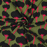 LENZING™ ECOVERO™ Viskosestoff Poppies | Nerida Hansen – oliv/schwarz,  thumbnail number 3