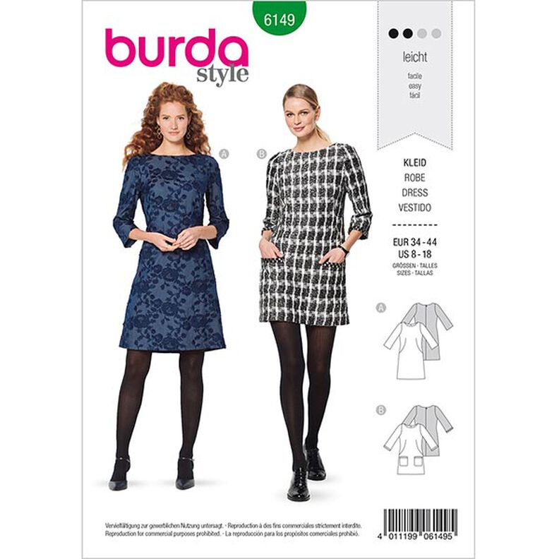 Kleid | Burda 6149 | 34-44,  image number 1