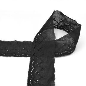 Feston Spitzenband [35 mm] – schwarz, 