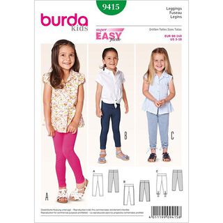 Leggings | Burda 9415 | 98-140, 