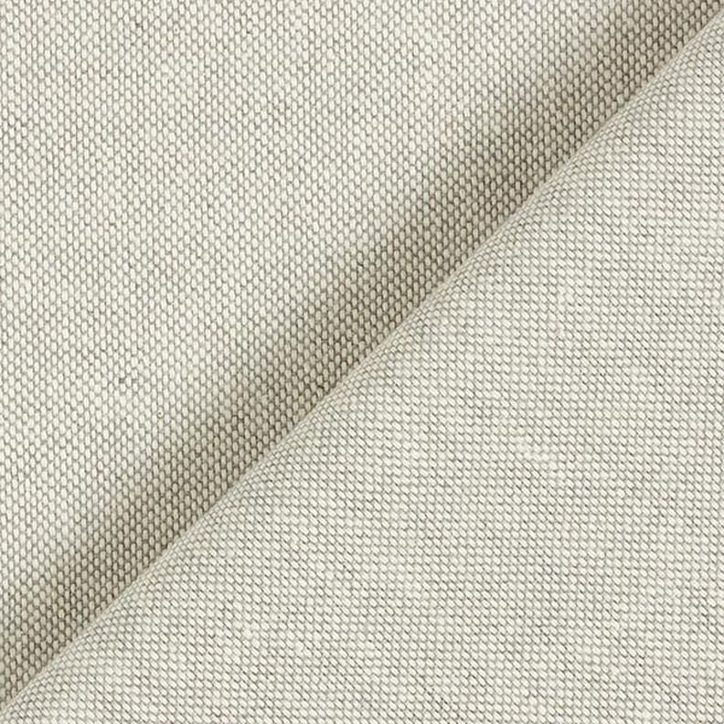 Dekostoff Halbpanama Chambray recycelt – silbergrau/natur,  image number 3