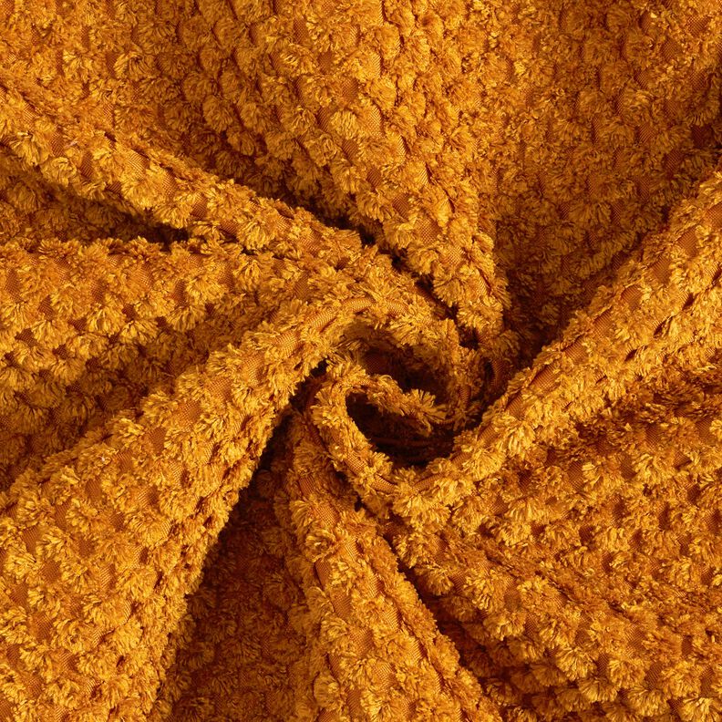 Polsterstoff weiches Strukturmuster – currygelb, image number 1