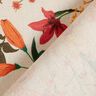 Dekostoff Halbpanama floral – apricot/natur,  thumbnail number 4
