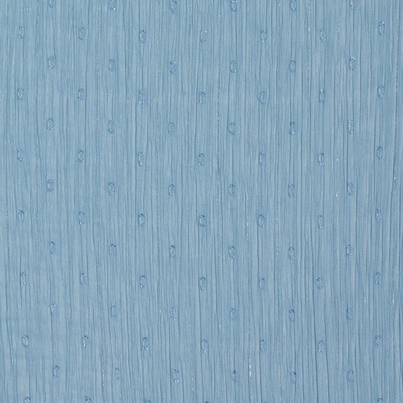 Chiffon Dobby Metallic Nadelstreifen – brilliantblau/silber metallic,  image number 1