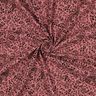 Musselin/ Doppel-Krinkel Gewebe bi-color Blümchen  | Poppy Fabrics – dunkelaltrosa/schwarz,  thumbnail number 3