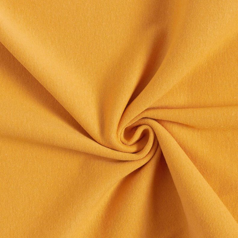 Bündchenstoff Uni – currygelb, image number 1