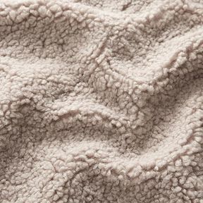 Polsterstoff Teddyfell – dunkelbeige, 