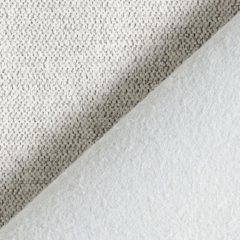 Polsterstoff Chenille Melange – wollweiss/silbergrau, image number 3