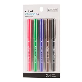 Cricut Infusible Ink Stifte Basic [0,4 mm|5 Stück], 