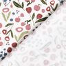 Baumwolljersey Blumenwiese mit Äpfelchen – wollweiss,  thumbnail number 4