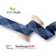Bio Flechtkordel Twist Me Flat [ 35 mm ] | Albstoffe – marineblau,  thumbnail number 1