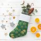Baumwollstoff Popeline Weihnachtskugeln Goldstaub – tannengrün/gold,  thumbnail number 6