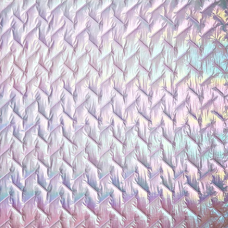Steppstoff Diagonal-Muster, irisierend – pastellflieder,  image number 8
