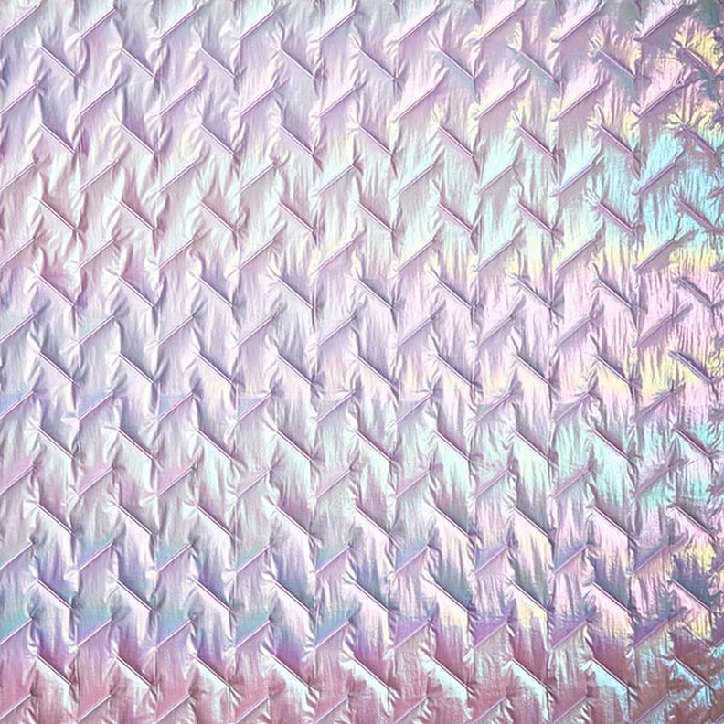 Steppstoff Diagonal-Muster, irisierend – pastellflieder, image number 8