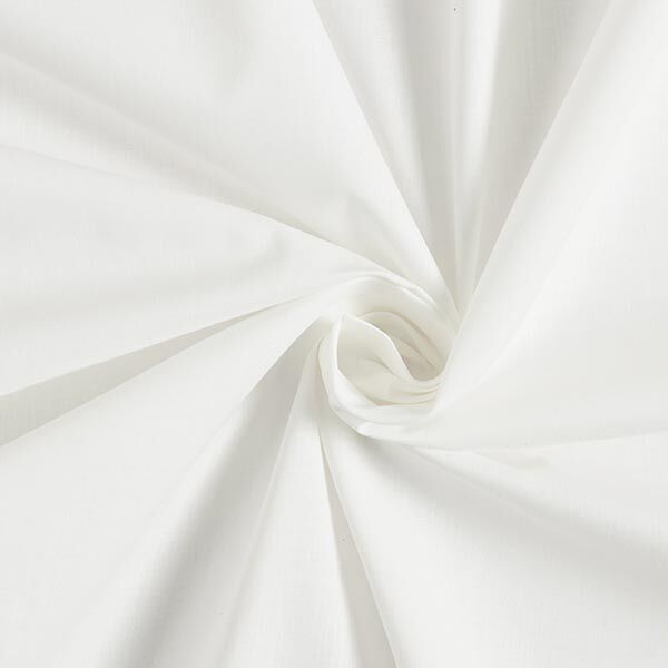 Baumwollstoff Cretonne Uni – weiss,  image number 1
