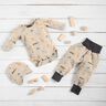 Baumwolljersey glückliche Dschungeltiere – cashew,  thumbnail number 6
