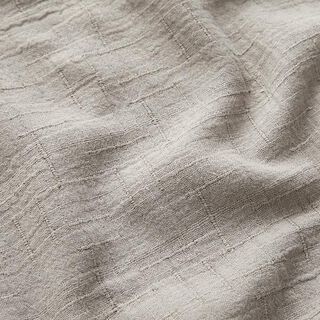 Bambus Musselin/ Doppel-Krinkel Gewebe Struktur – taupe, 