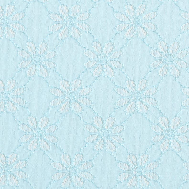 Stretch Spitze Blumen – eisblau,  image number 1
