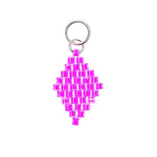 Anhänger Brick Stitch Raute [10 mm  x 15 mm] | Rico Design – pink, 