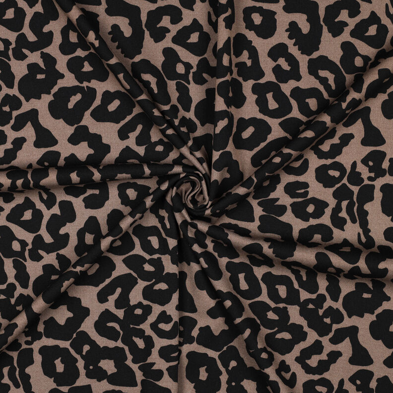 Viskose Stretch Leo | Poppy Fabrics – braun,  image number 3