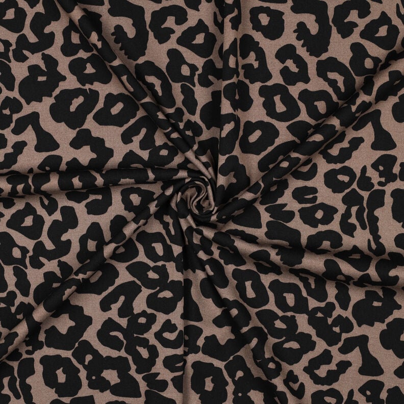 Viskose Stretch Leo | Poppy Fabrics – braun, image number 3
