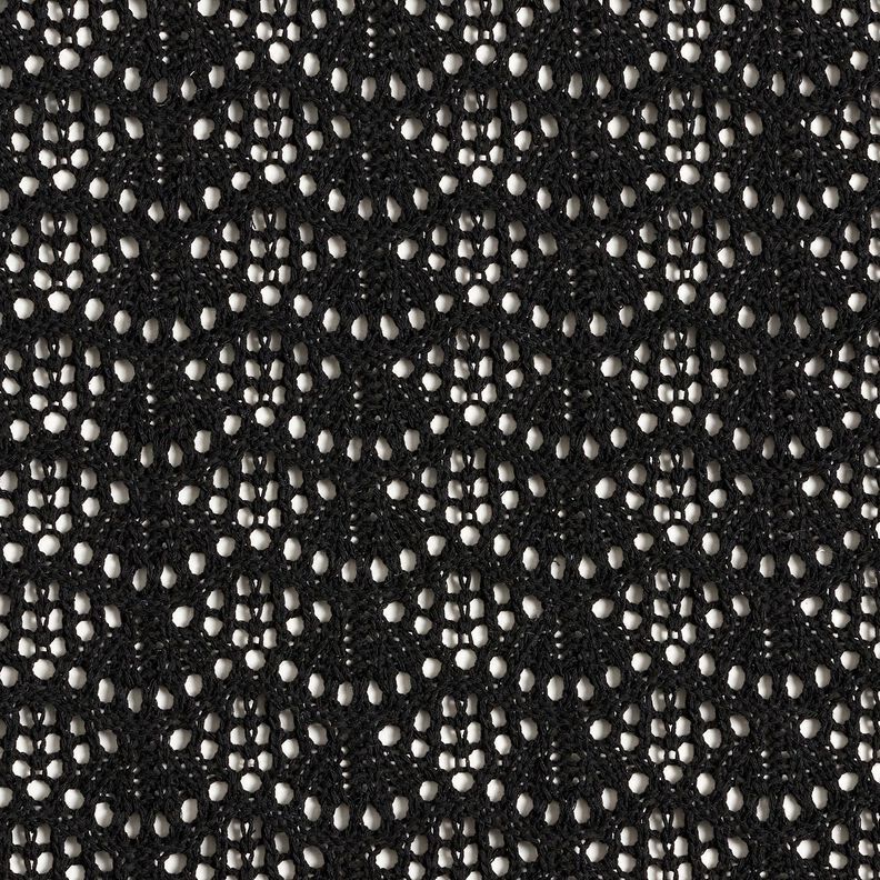 Strickstoff Wellenmuster &ndash; schwarz,  image number 1