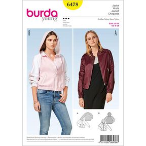 Jacke / Blouson | Burda 6478 | 32-44, 