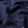 Musselin Foliendruck Rechteck | by Poppy – marineblau,  thumbnail number 2
