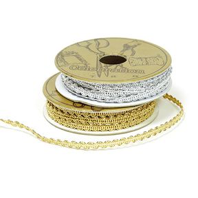 Posamentenbor métalliquete-Lurex [2m] Mini-Rolle | 2 – gold metallic, 