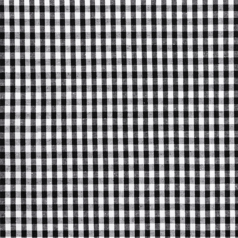Baumwollstoff Vichykaro 0,5 cm – schwarz/weiss,  image number 1