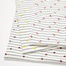 Baumwolljersey Streifen und Kirschen – wollweiss,  thumbnail number 5
