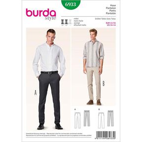 Herrenhose schmale Form | Burda 6933 | 44-54, 