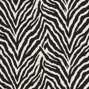 Dekostoff Jacquard Zebra – elfenbein/schwarz, 