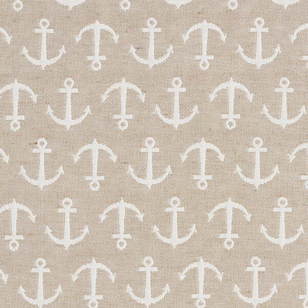 Dekostoff Jacquard Anker – hellbeige/sand, image number 1