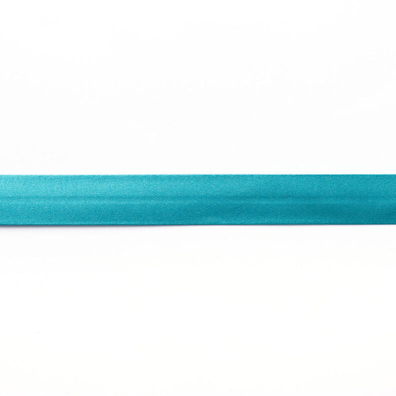 Schrägband Satin [20 mm] – aquablau,  image number 1