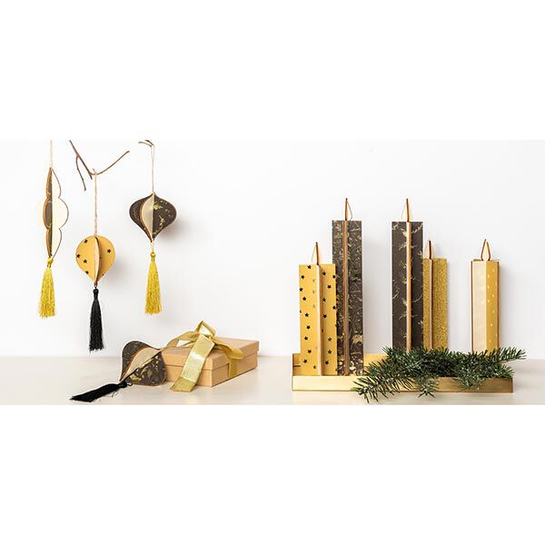 Paper Patch Set Sterne | Rico Design – senf/gold, image number 3