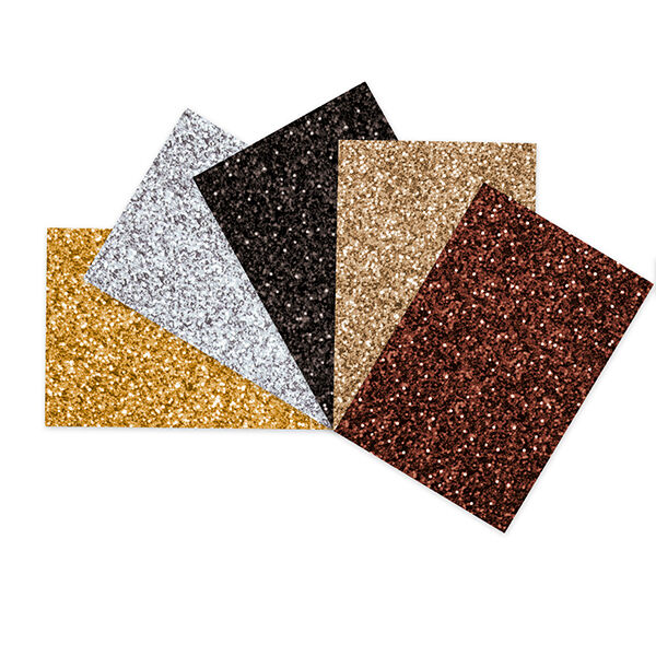 Glitzerkarton-Set A4 [300g/m²], 5 Blatt,  image number 2