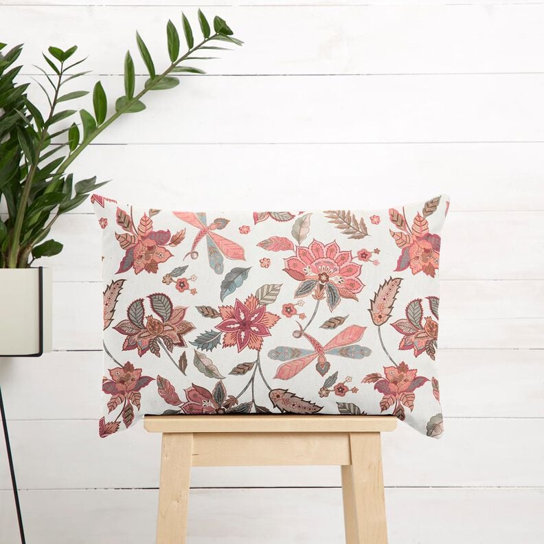 Halbpanama grosse Bl&uuml;ten &ndash; natur/schilf,  image number 5