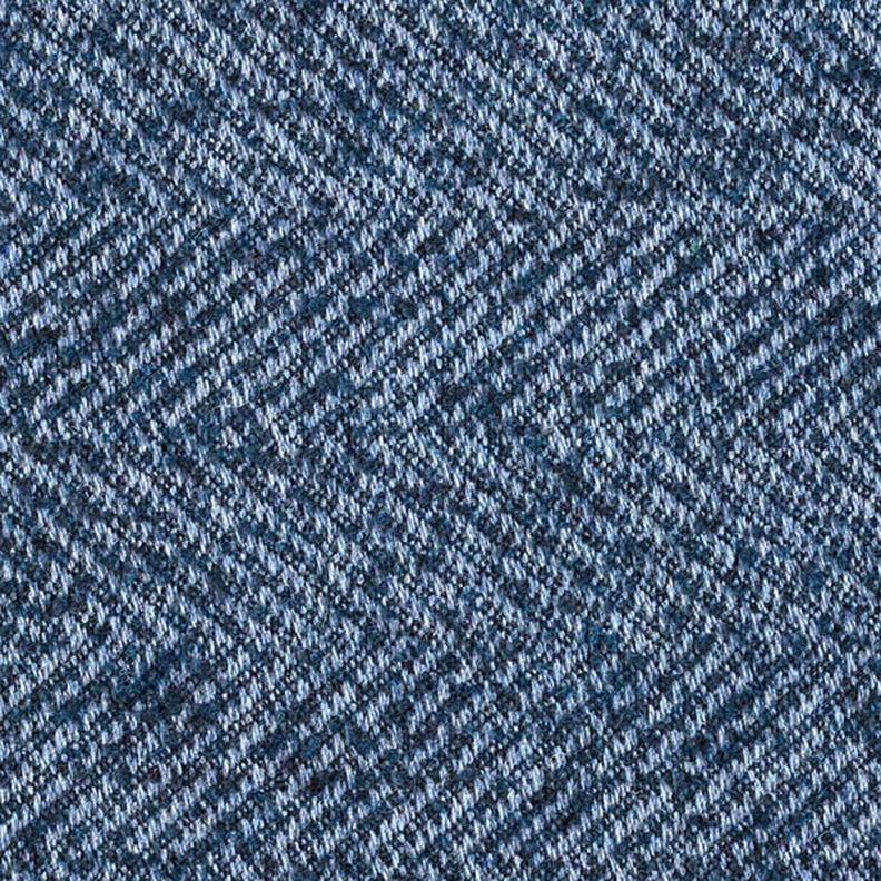 Mantelstoff Woll-Mix Zick-Zack – marineblau,  image number 1