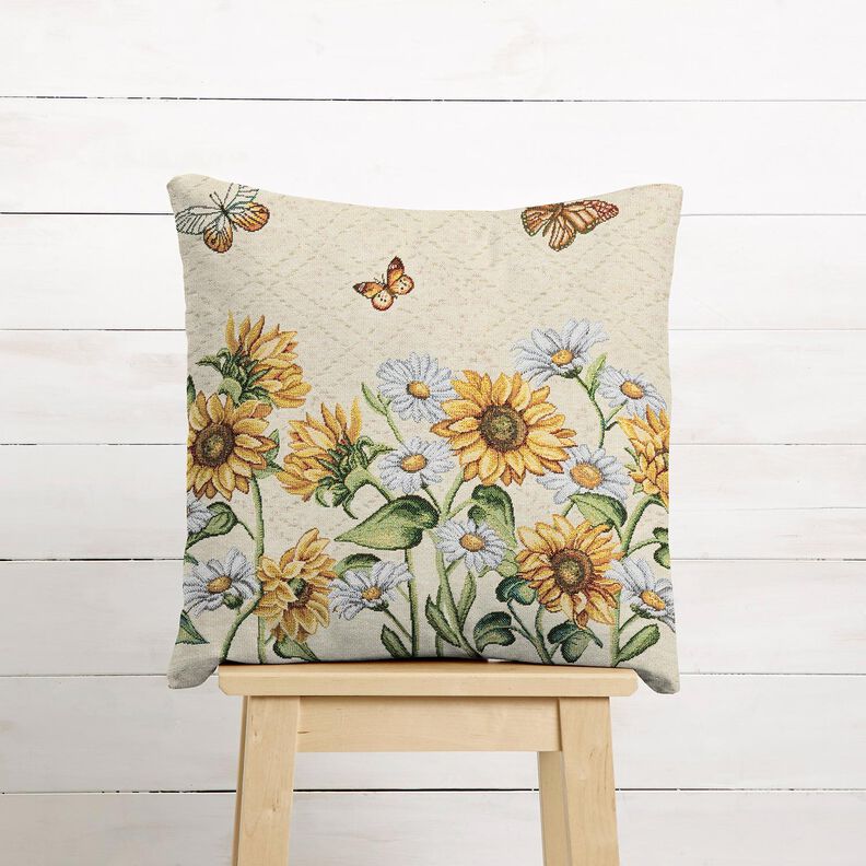 Dekopanel Gobelin Sonnenblumen – hellbeige/sonnengelb, image number 6