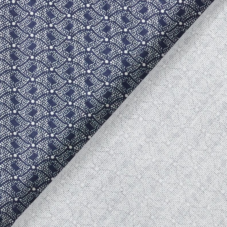 Baumwollstoff abstrakte Rauten – marineblau,  image number 4