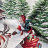 Dekopanel Gobelin Weihnachtsmann Lurex – wollweiss,  thumbnail number 3