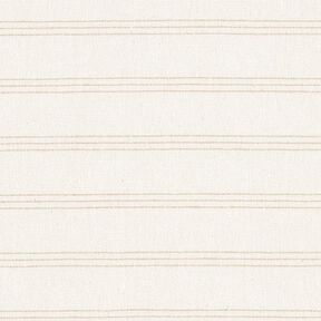 Dekostoff Canvas drei Streifen recycelt – beige, 