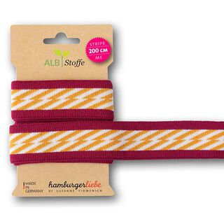 GOTS Bio Jacquardband STRIPE ME ICON [200 cm | 3,5 cm] | Albstoffe | Hamburger Liebe, 