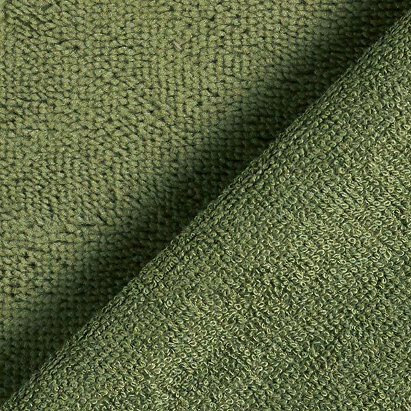 Kuschelfrottee Bambus Uni – oliv – Muster,  image number 5