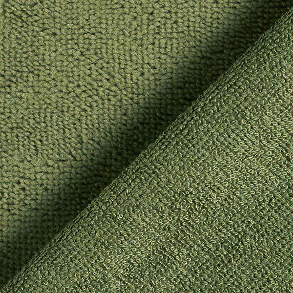 Kuschelfrottee Bambus Uni – oliv, image number 6