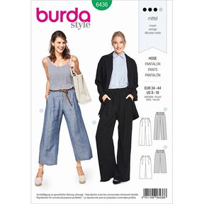 Hose / Culotte | Burda 6436 | 34-44, 