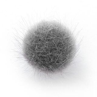 Ösenknopf Pompon [  Ø15 mm ] – dunkelgrün, 
